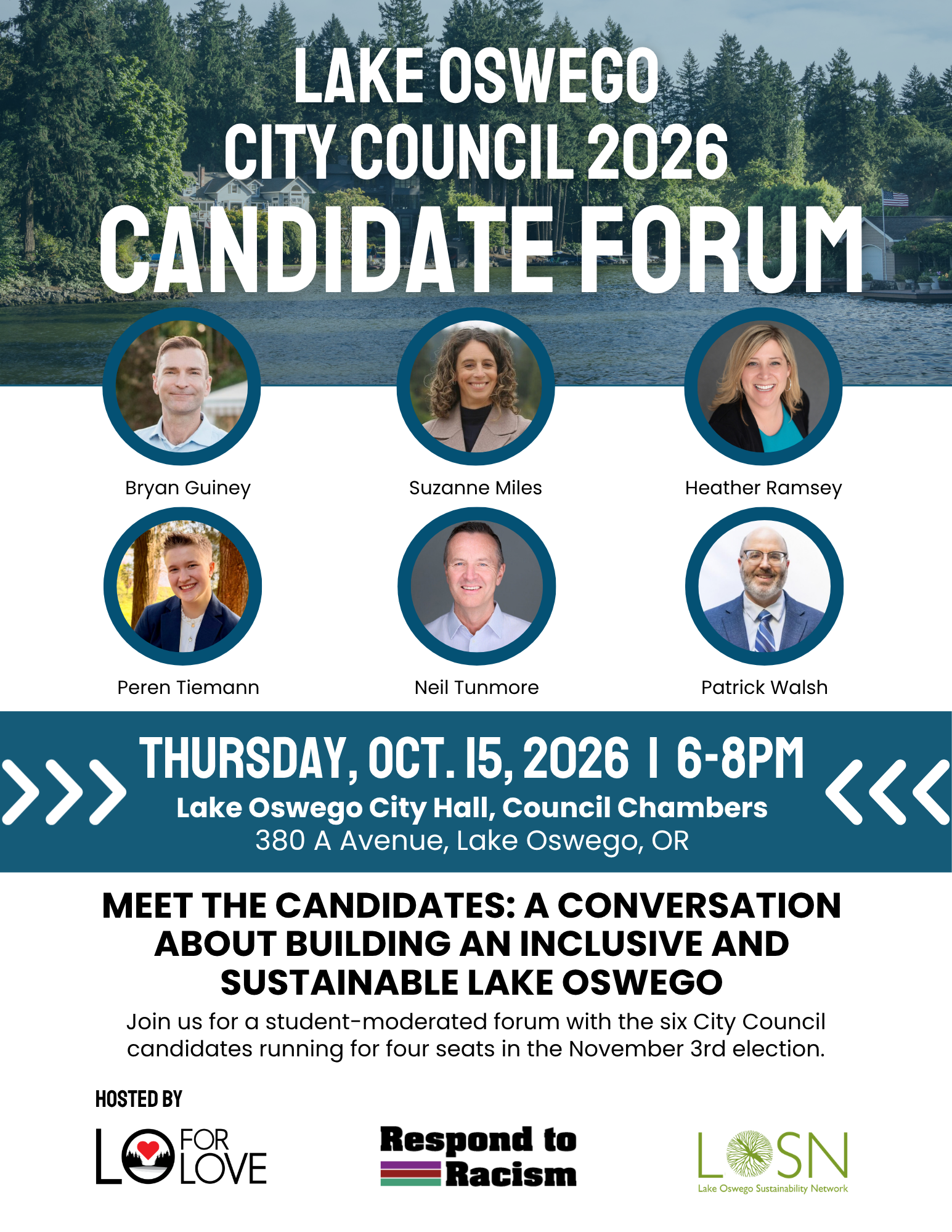Lake Oswego City Council Candidate Forum