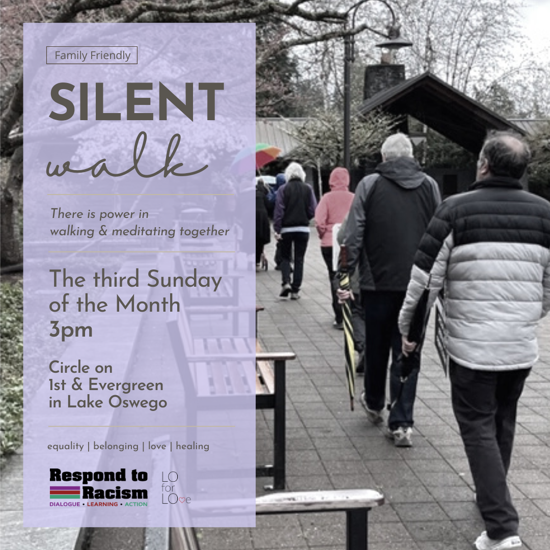 Silent walk third sunday of the month