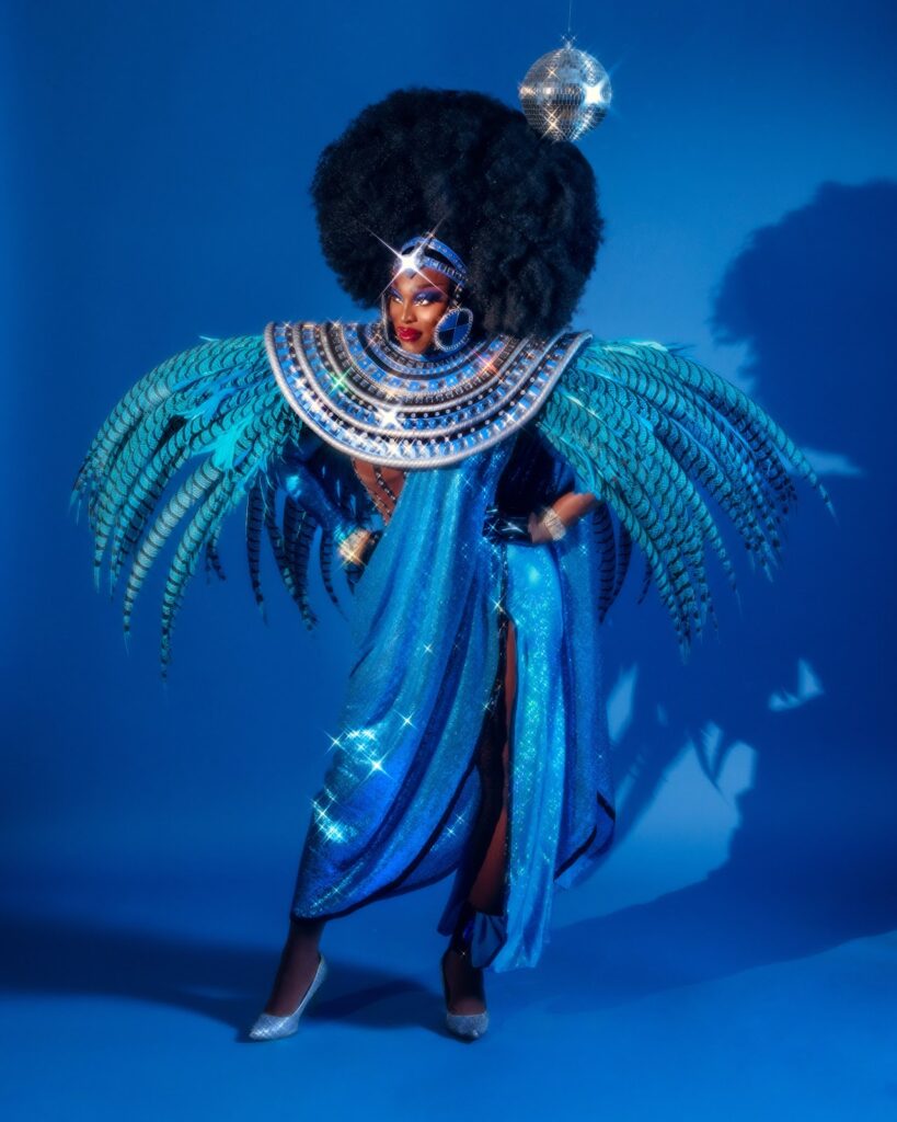 Sapphira Cristál on X: "@cher is the queen of excess, and I am the drag  queen of excess!! photos by @JoeMacCreative bodysuit by @MORGANWELLSDRAG  hair and makeup by me headpiece + shoulder